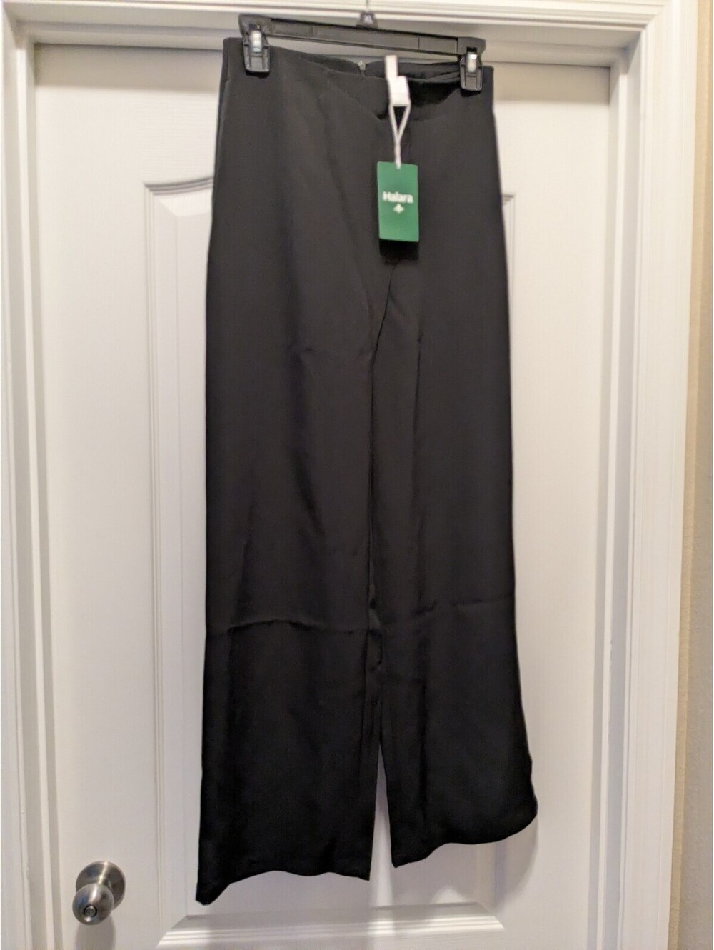 Women’s Halara Black Wide Leg Dress Pants Size XS Back Zipper